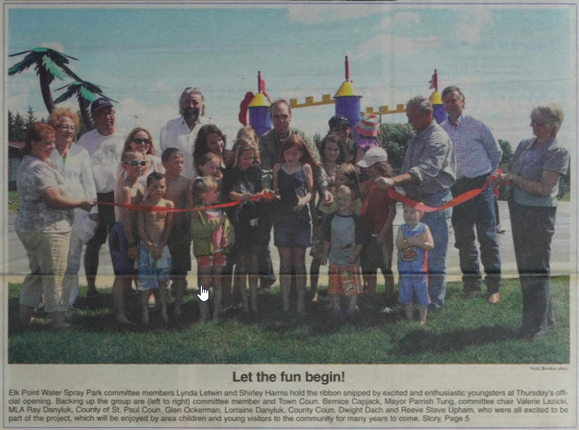 spray Park Opening participants